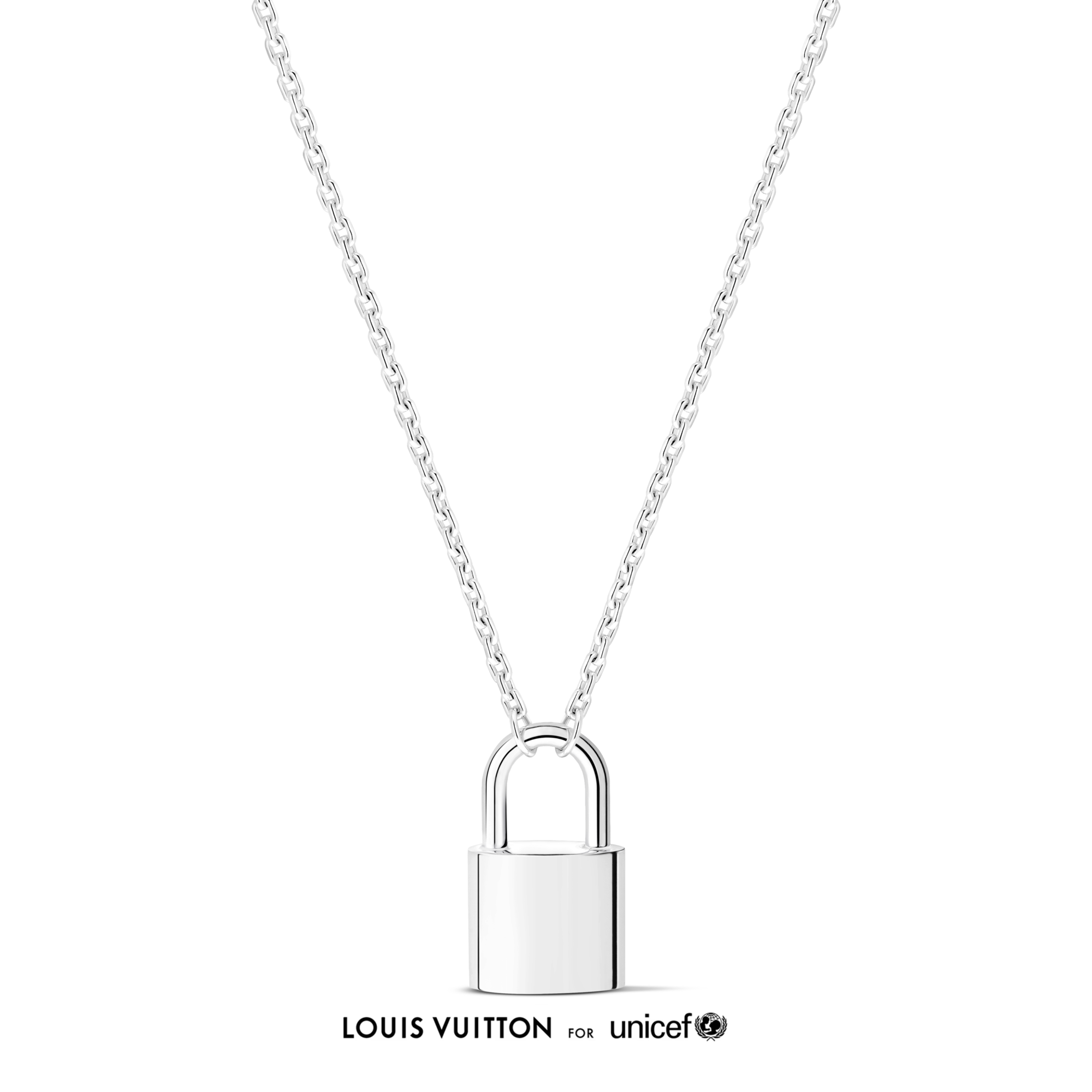 Silver Lockit x Felix Pendant, Sterling Silver and Blue Lacquer